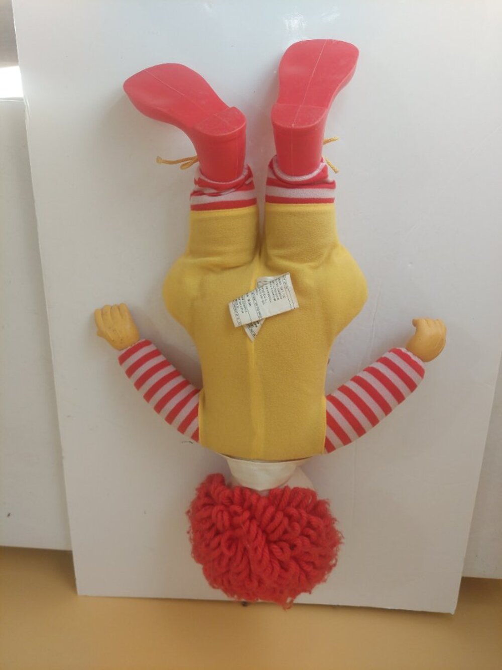 McDonald's Vintage 1978 Ronald McDonald Clown Plush Toy Doll Made in Canada - Picture 9 of 11